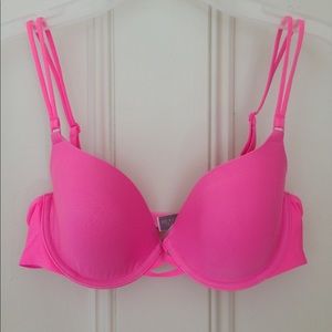 Victoria’s Secrets Hot Pink Demi Bra Underwire 34C